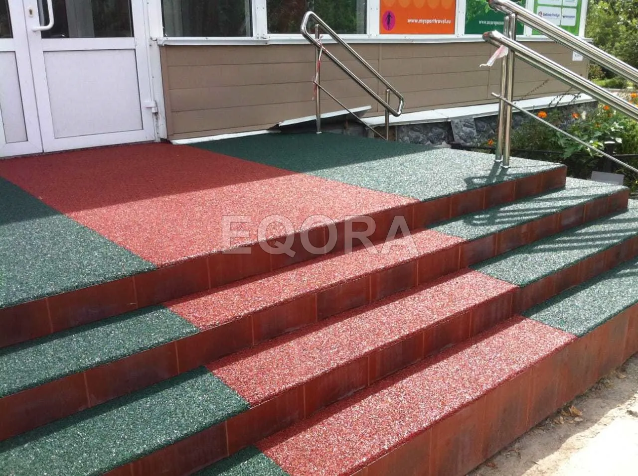 Резиновое покрытие на травмоопасные участки из резиновой крошки в Винзящем